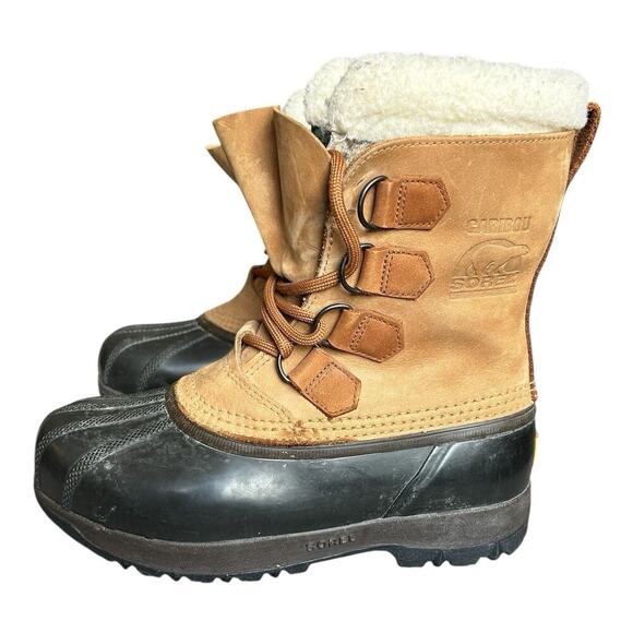 Sorel Caribou Women’s Size 6 Waterproof Warm Winter Snow Boots Removable Liner - Picture 1 of 11